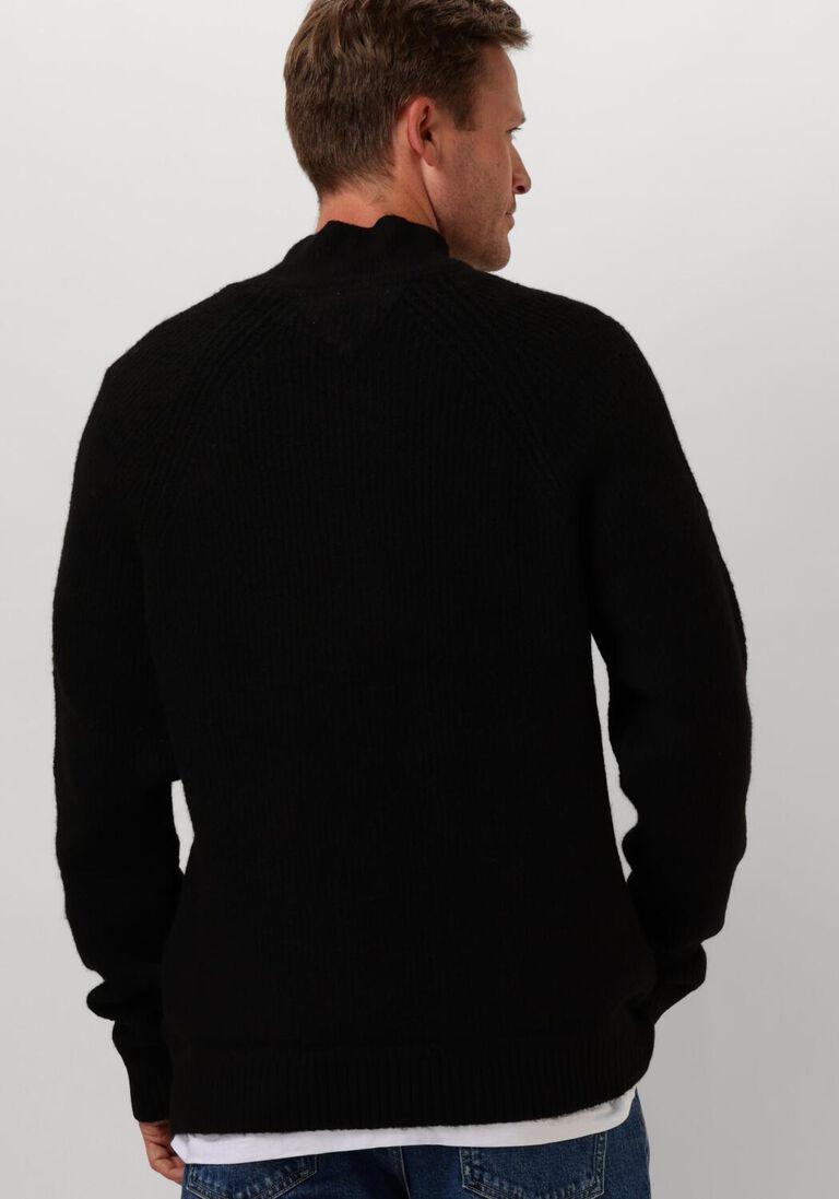 Tommy Jeans Regular 1/4 Zip Raglan Badge Black - Afbeelding 3