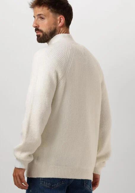 Tommy Jeans Regular 1/4 Zip Raglan Badge Ancient White Melange - Afbeelding 3