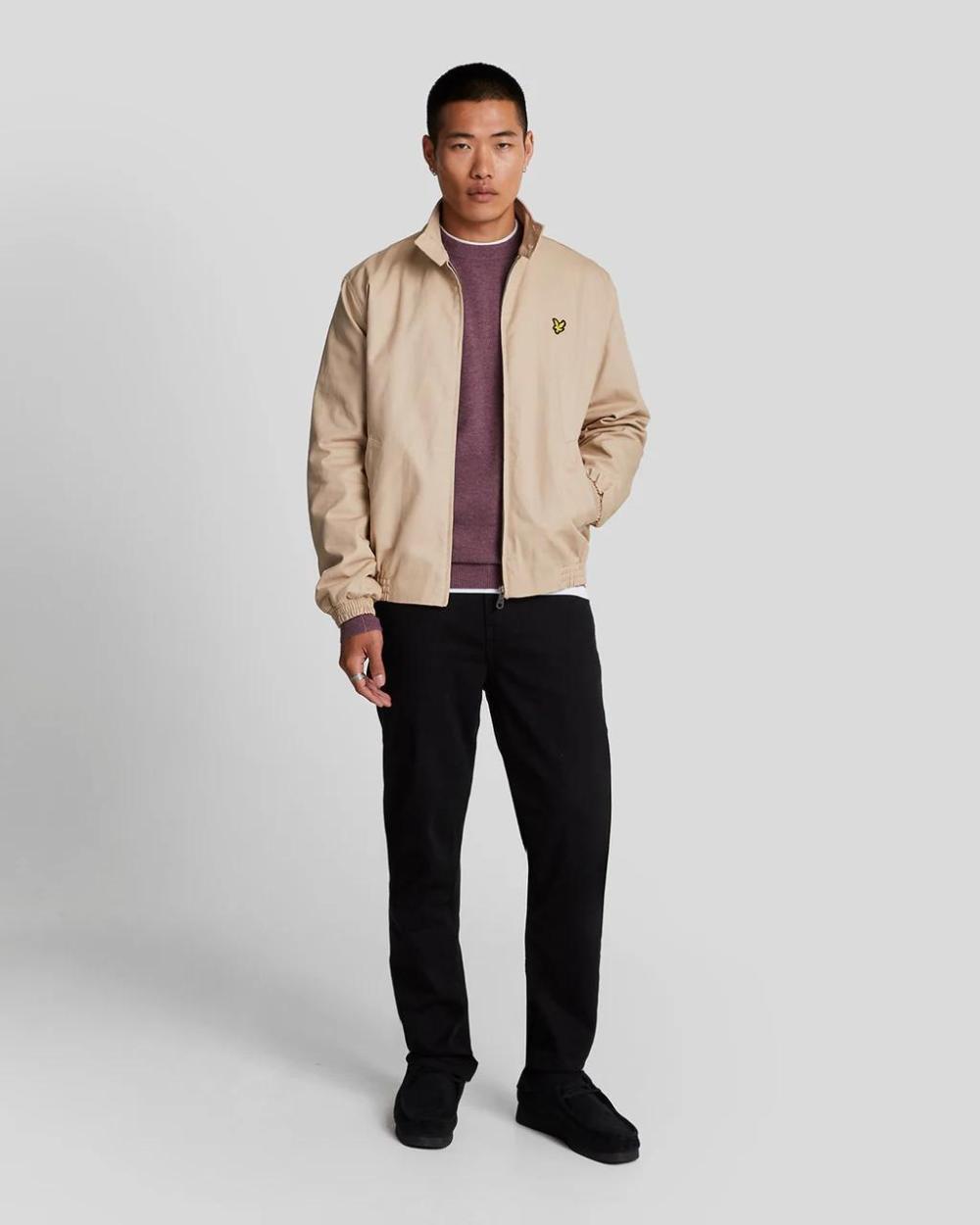 Lyle & Scott Lambswool Blend Crew Neck Jumper Highland Mauve Marl - Afbeelding 4