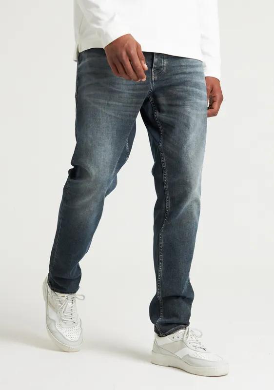 Chasin Evan Slim Fit Dirt Mid Blue Denim L34 - Afbeelding 3