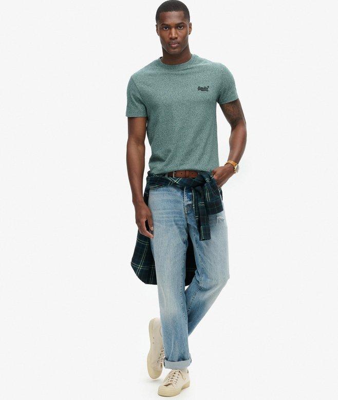 Superdry Essential Logo Emb T-Shirt Mid Pine Green Grit - Afbeelding 4