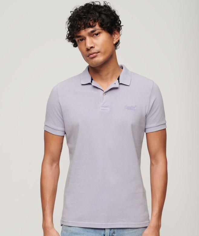 Superdry Vintage Destroy Polo Destroy Light Lavender Purple - Afbeelding 3