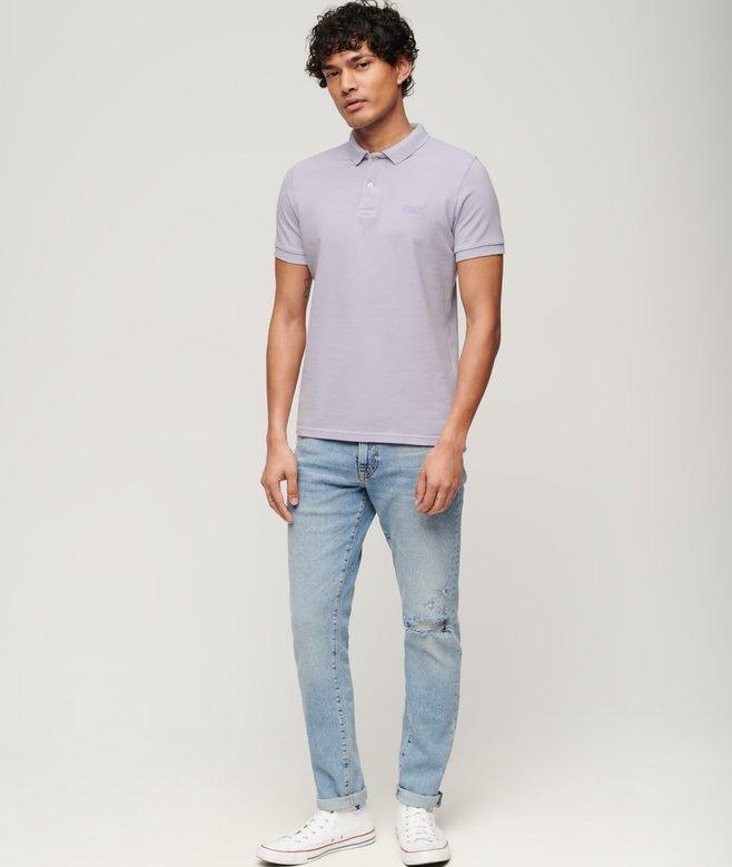 Superdry Vintage Destroy Polo Destroy Light Lavender Purple - Afbeelding 4