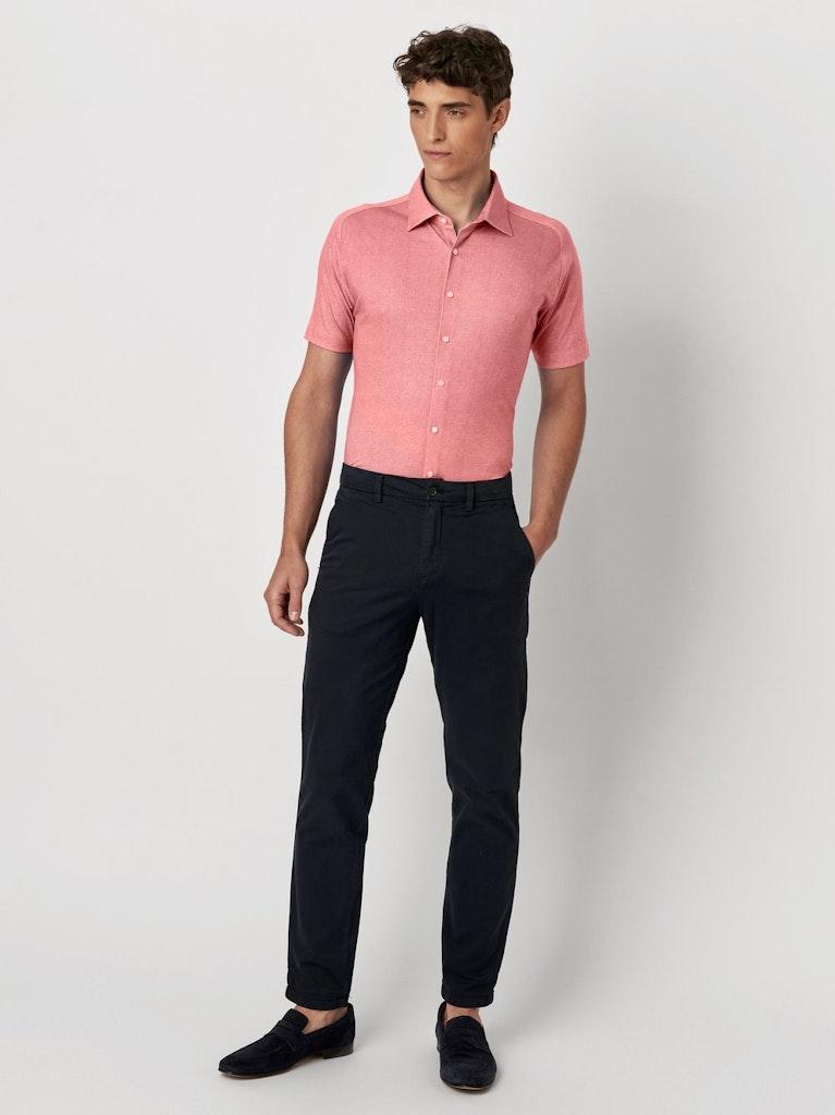Desoto Overhemd Kent Short Sleeve 1/2 Coral Oxford - Afbeelding 4