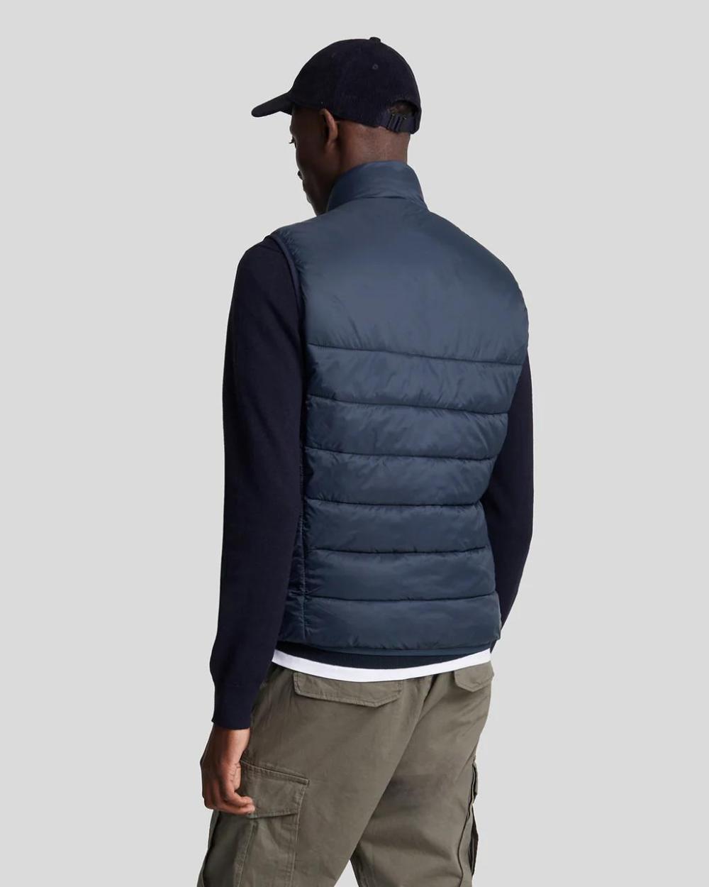 Lyle & Scott Wadded Gilet Dark Navy - Afbeelding 3