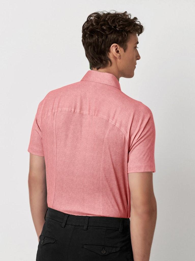Desoto Overhemd Kent Short Sleeve 1/2 Coral Oxford - Afbeelding 3