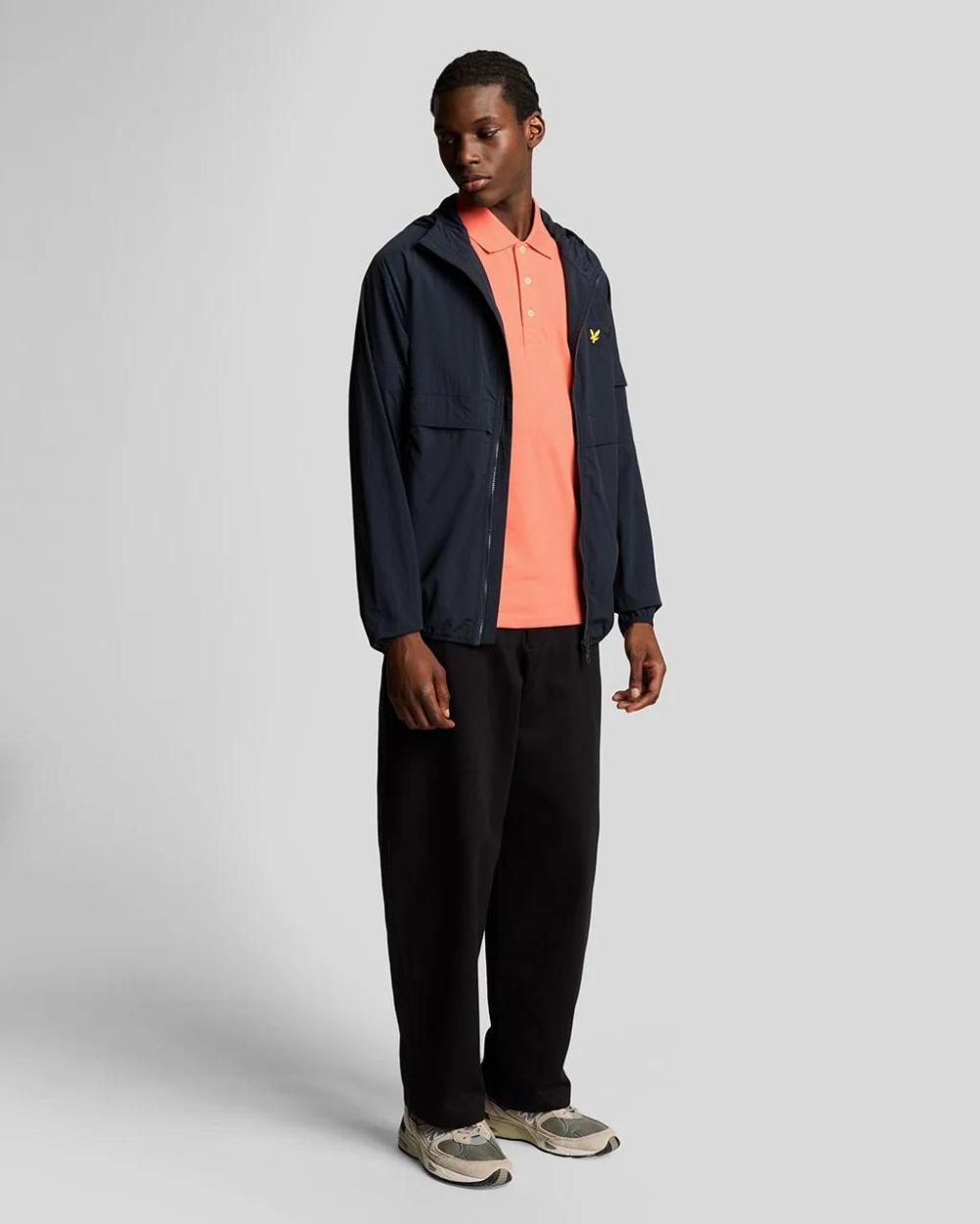 Lyle & Scott Plain Polo Shirt Coral Stand - Afbeelding 4