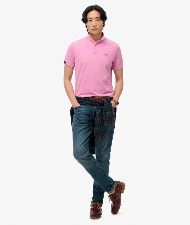 Superdry Vintage Destroy Polo Destroy Fuchsia Pink - Afbeelding 4