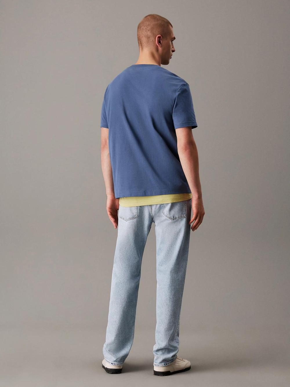 Calvin Klein Jeans Applique T-shirt Vintage Indigo - Afbeelding 3