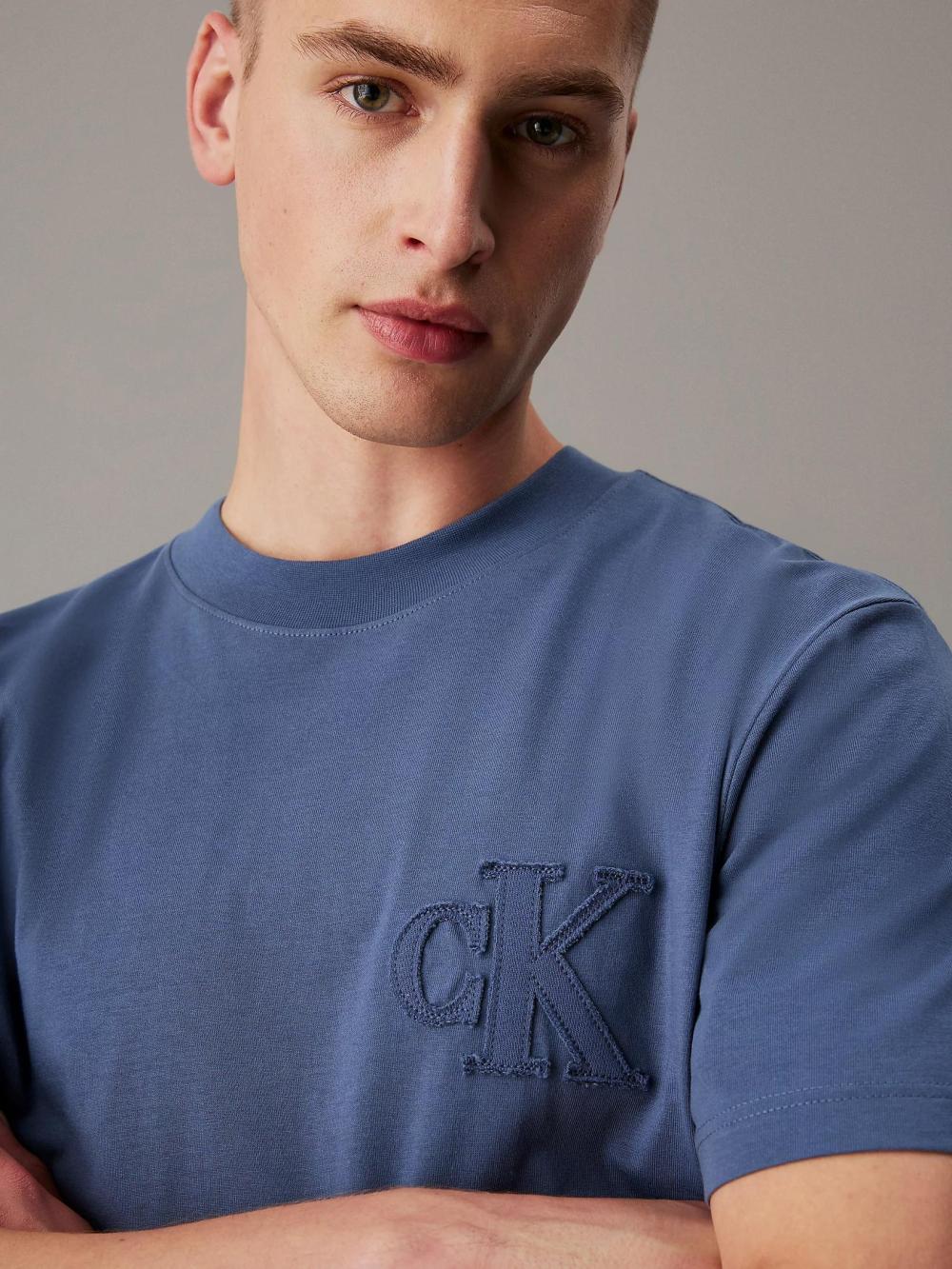 Calvin Klein Jeans Applique T-shirt Vintage Indigo - Afbeelding 4