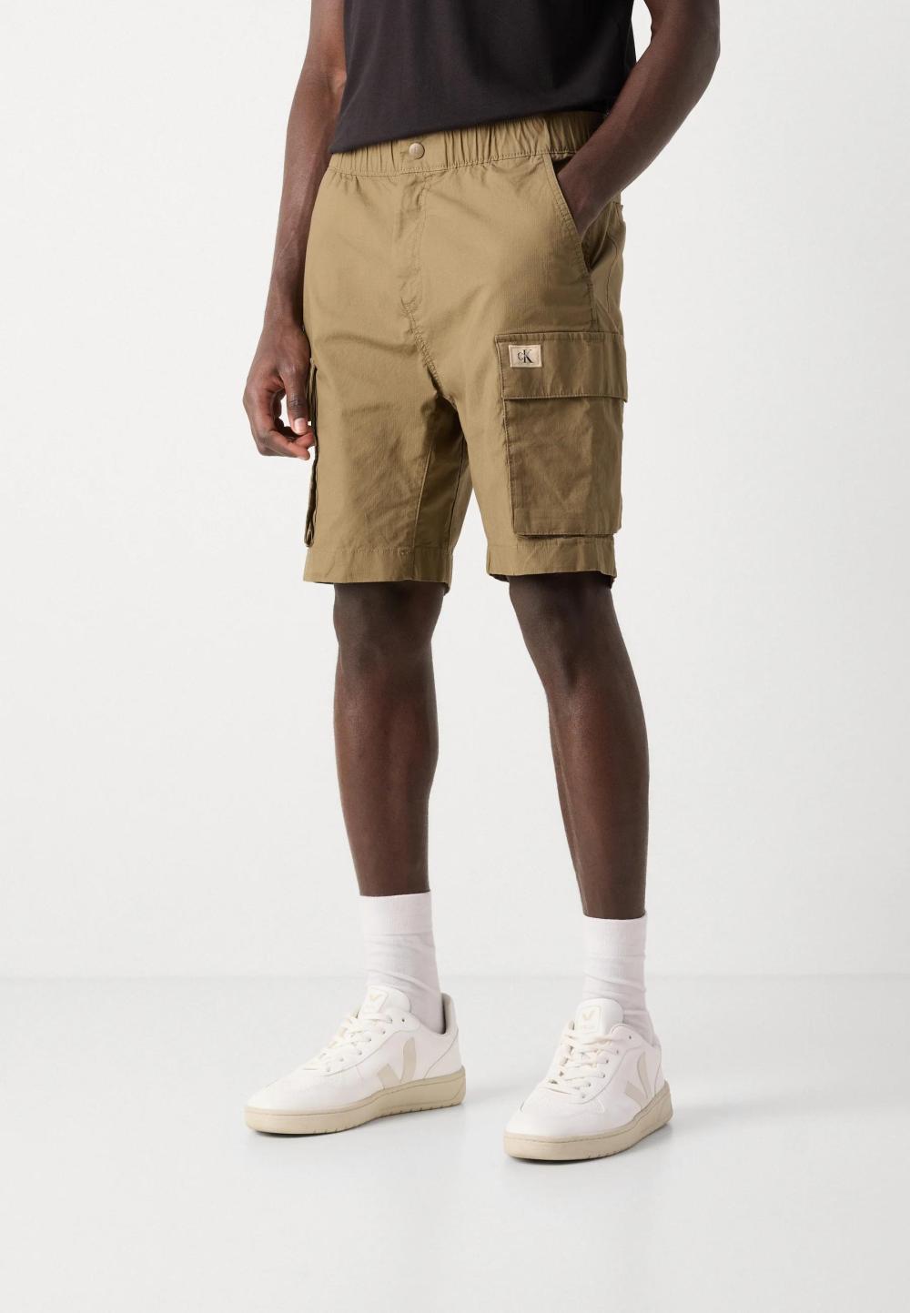 Calvin Klein Jeans Washed Cargo Short Stone Gray - Afbeelding 3