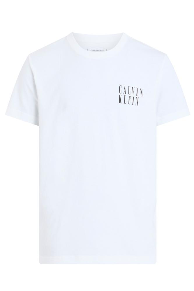 Calvin Klein Jeans Ombre Text Box T-shirt Bright White - Afbeelding 4