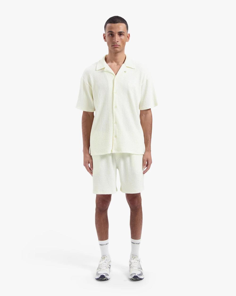 Croyez Zeplin Seersucker Shorts Off-White - Afbeelding 5