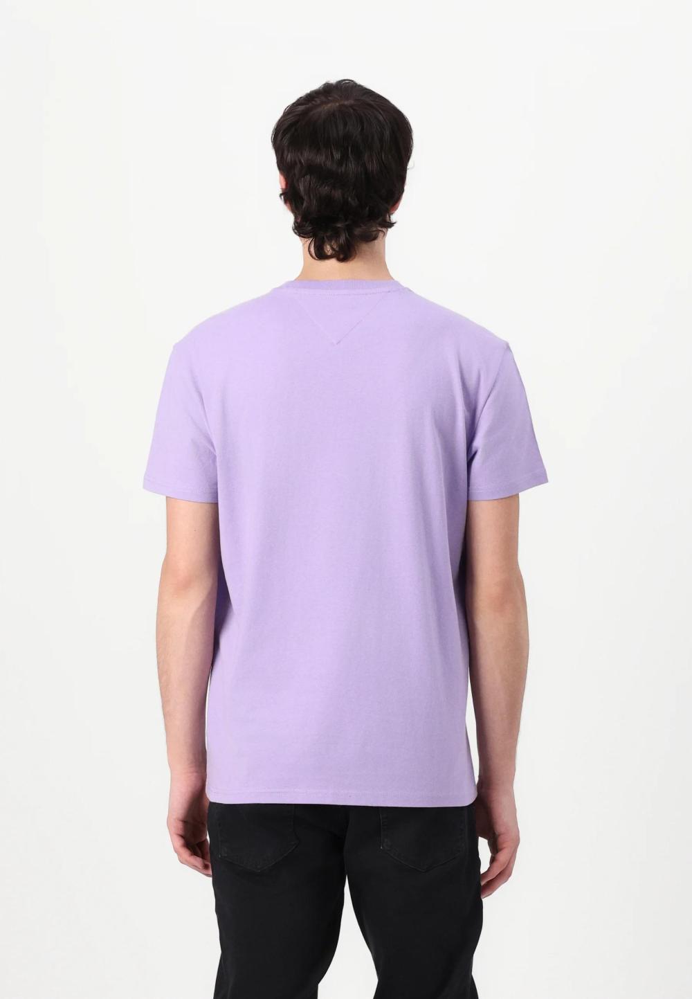 Tommy Jeans Reg Linear Logo T-Shirt Ophelia Purple - Afbeelding 3