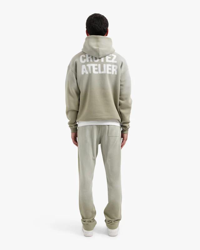 Croyez Sprayed Atelier Straight Leg Sweatpants Dusty Olive - Afbeelding 6