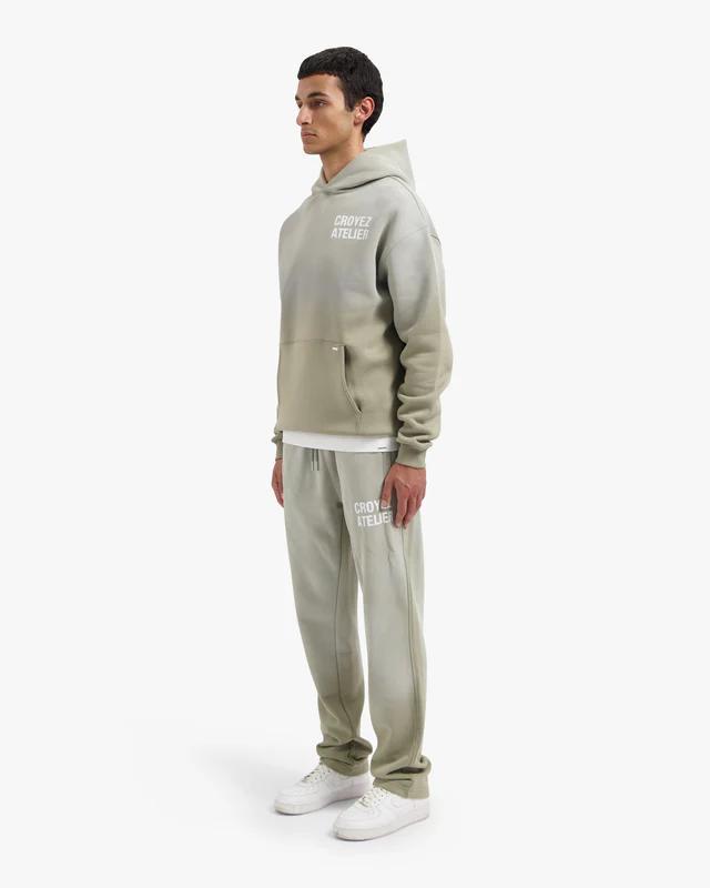 Croyez Sprayed Atelier Straight Leg Sweatpants Dusty Olive - Afbeelding 7
