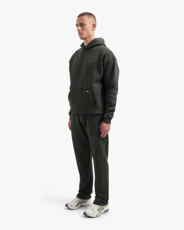 Croyez Stamp Straight Leg Sweatpants Dark Green - Afbeelding 4