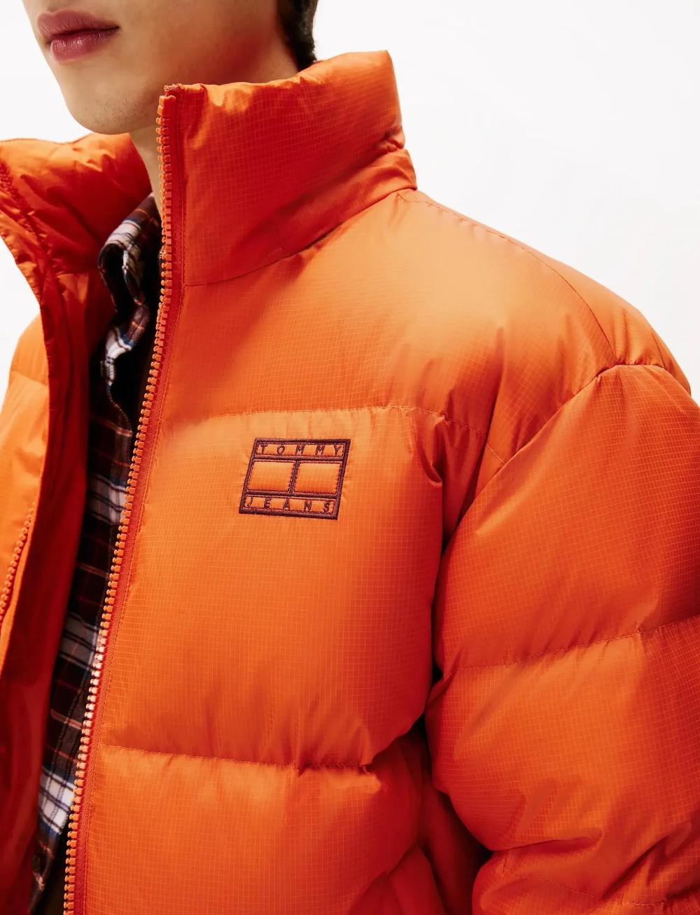 Tommy Jeans Alaska Down Puffer Voyager Orange - Afbeelding 4