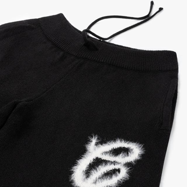 Croyez Fluffy Essence Knit Sweatpants Black - Afbeelding 8