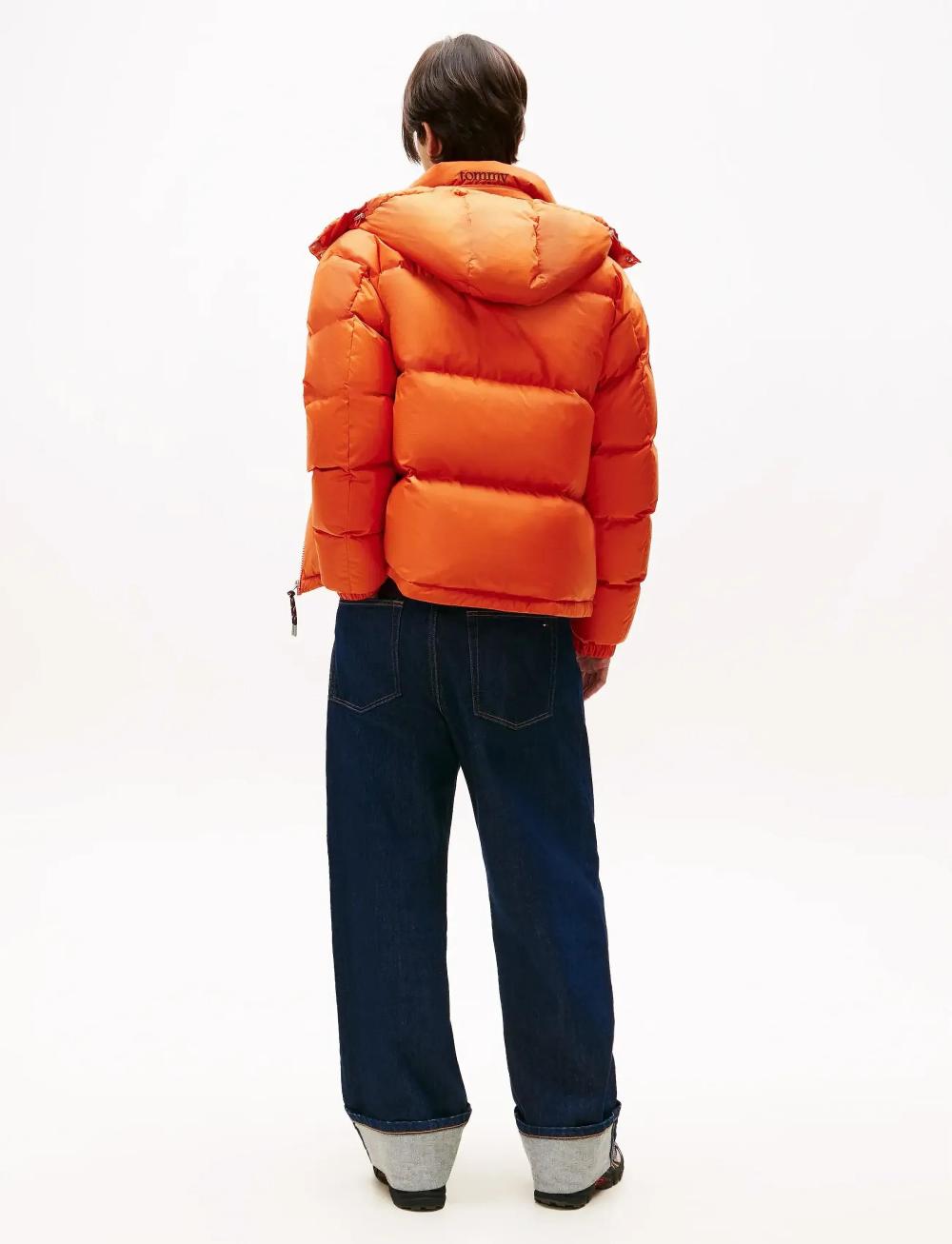 Tommy Jeans Alaska Down Puffer Voyager Orange - Afbeelding 3