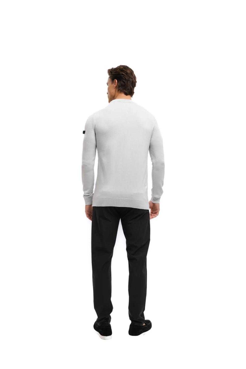 Malelions Men Knitted Crewneck Ocean Grey - Afbeelding 5