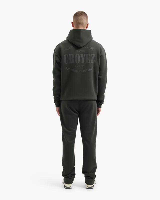 Croyez Stamp Straight Leg Sweatpants Dark Green - Afbeelding 3