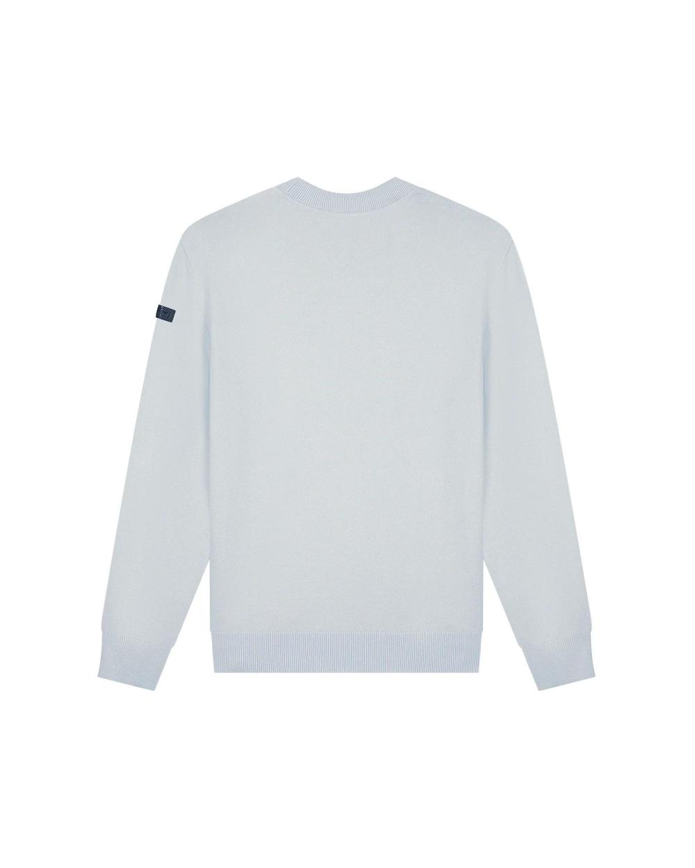 Malelions Men Knitted Crewneck Ocean Grey - Afbeelding 3