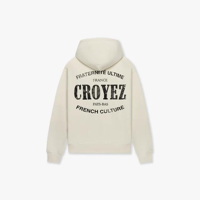 Croyez Damaged Stamp Zip-Hoodie Off White - Afbeelding 6