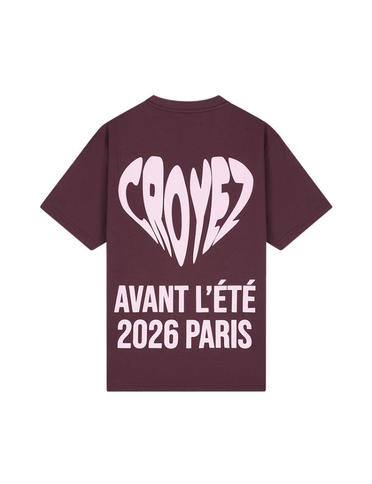 Croyez Classique T-shirt Burgundy - Afbeelding 4