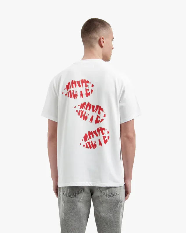 Croyez Lips T-shirt White - Afbeelding 3