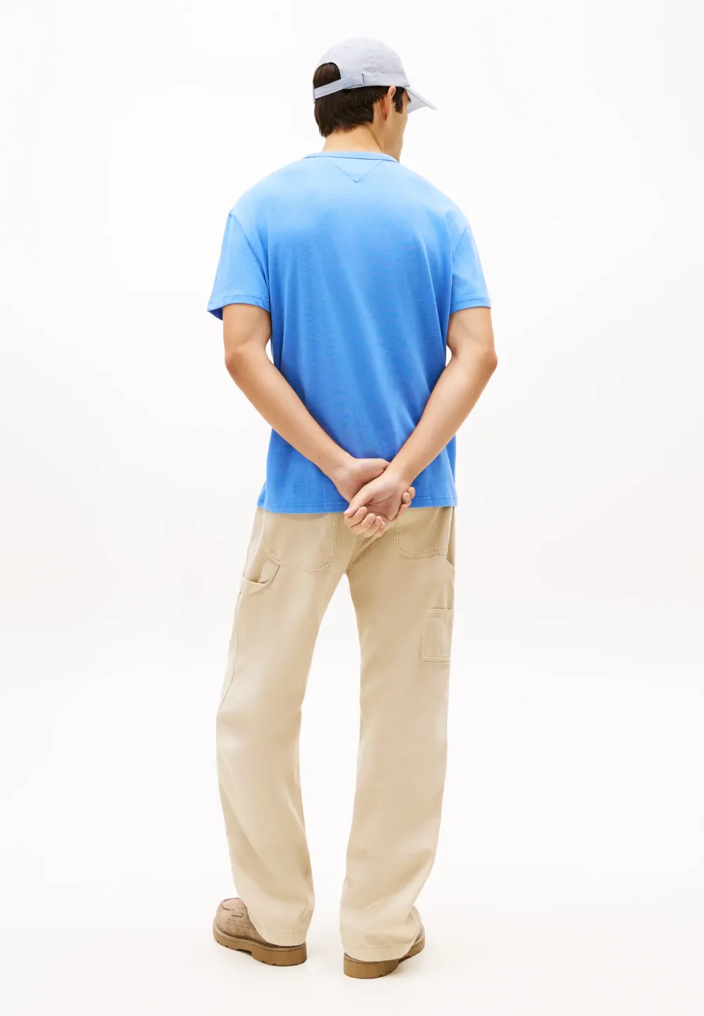 Tommy Jeans Regular Badge T-Shirt Blue Twilight Htr - Afbeelding 3