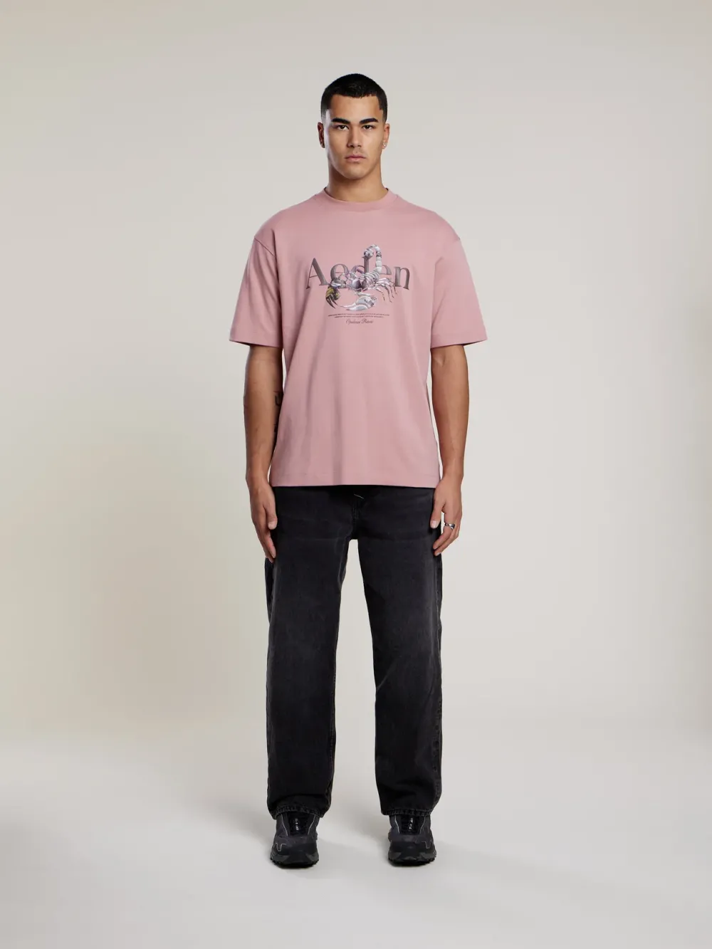 Aeden Maxton T-Shirt Ash Rose - Afbeelding 4