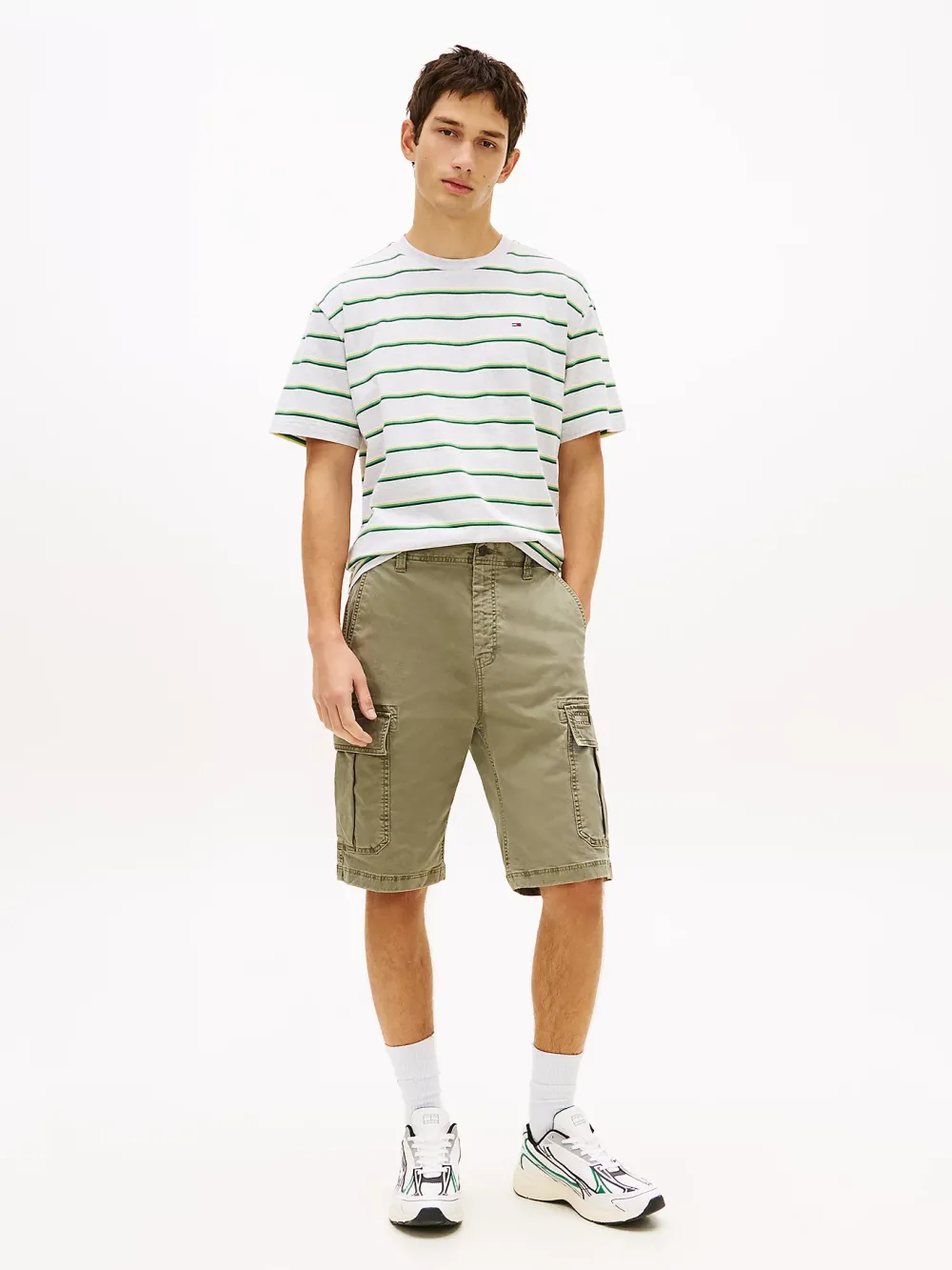 Tommy Jeans Otis Washed Cargo Short Utility Sage - Afbeelding 4