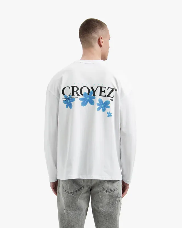 Croyez Botanique Longsleeve T-Shirt white - Tiffany Blue - Afbeelding 2
