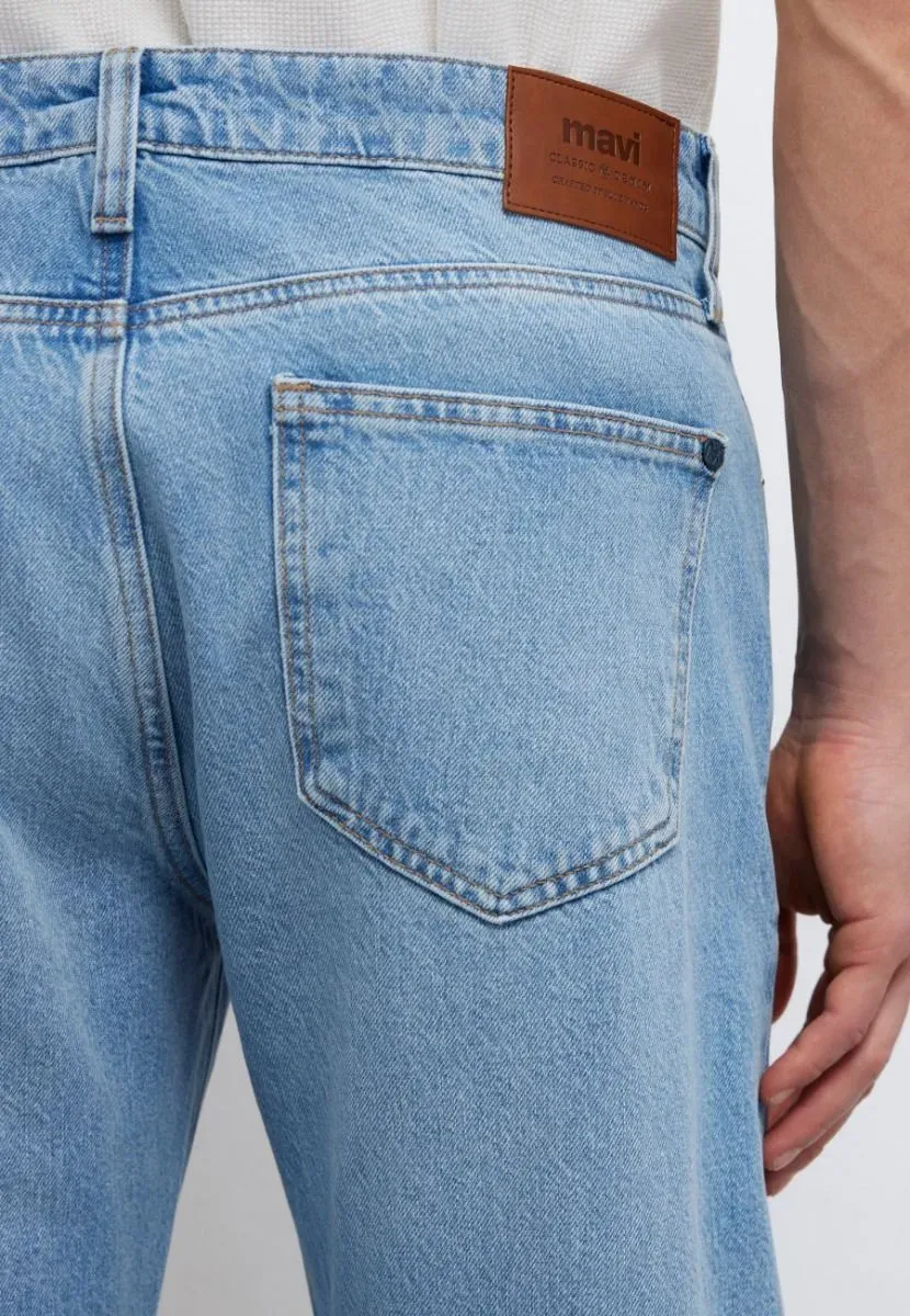 Mavi Lisbon Loose Straight Fit Light Blue Classic Denim L32 - Afbeelding 4