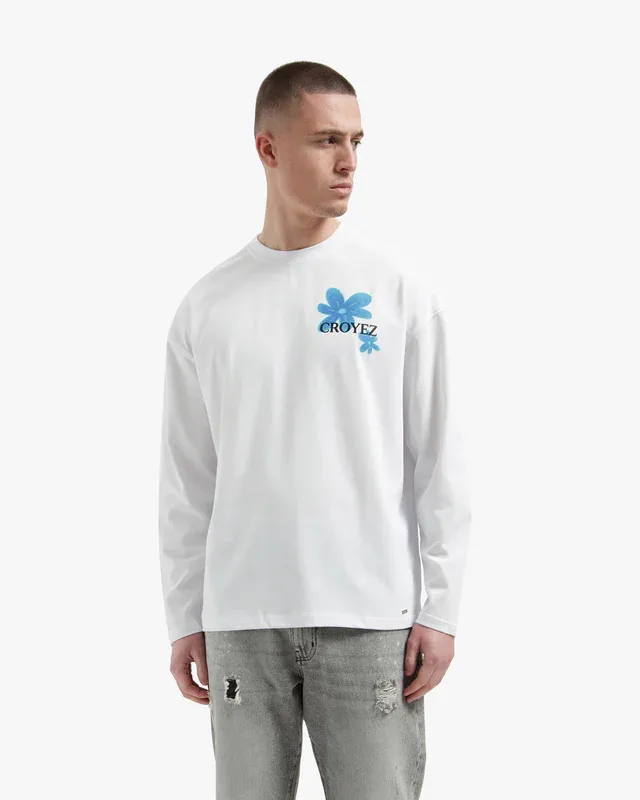 Croyez Botanique Longsleeve T-Shirt white - Tiffany Blue - Afbeelding 3