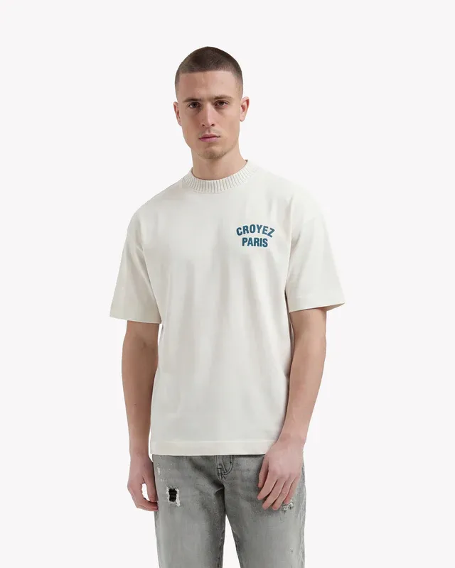Croyez Paris Knit T-shirt Off-White - Afbeelding 3