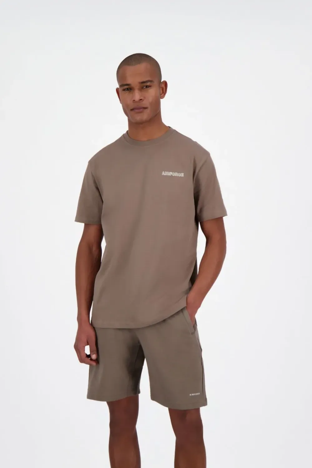 Airforce Diplopia Round Logo T-shirt Walnut - Afbeelding 3