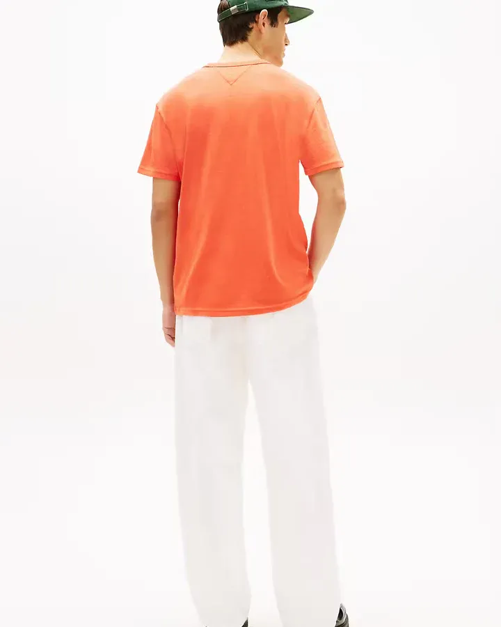 Tommy Jeans Regular Badge T-Shirt Horizon Htr - Afbeelding 3