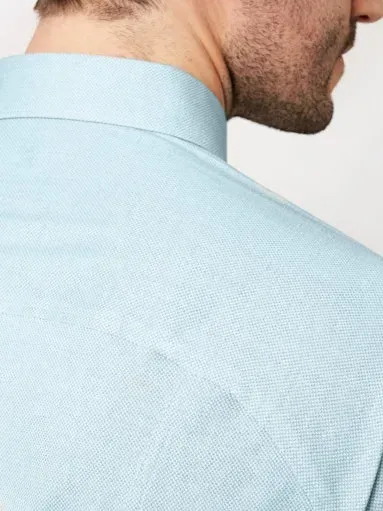 Desoto Overhemd Kent Short Sleeve 1/2 Blue Oxford - Afbeelding 3