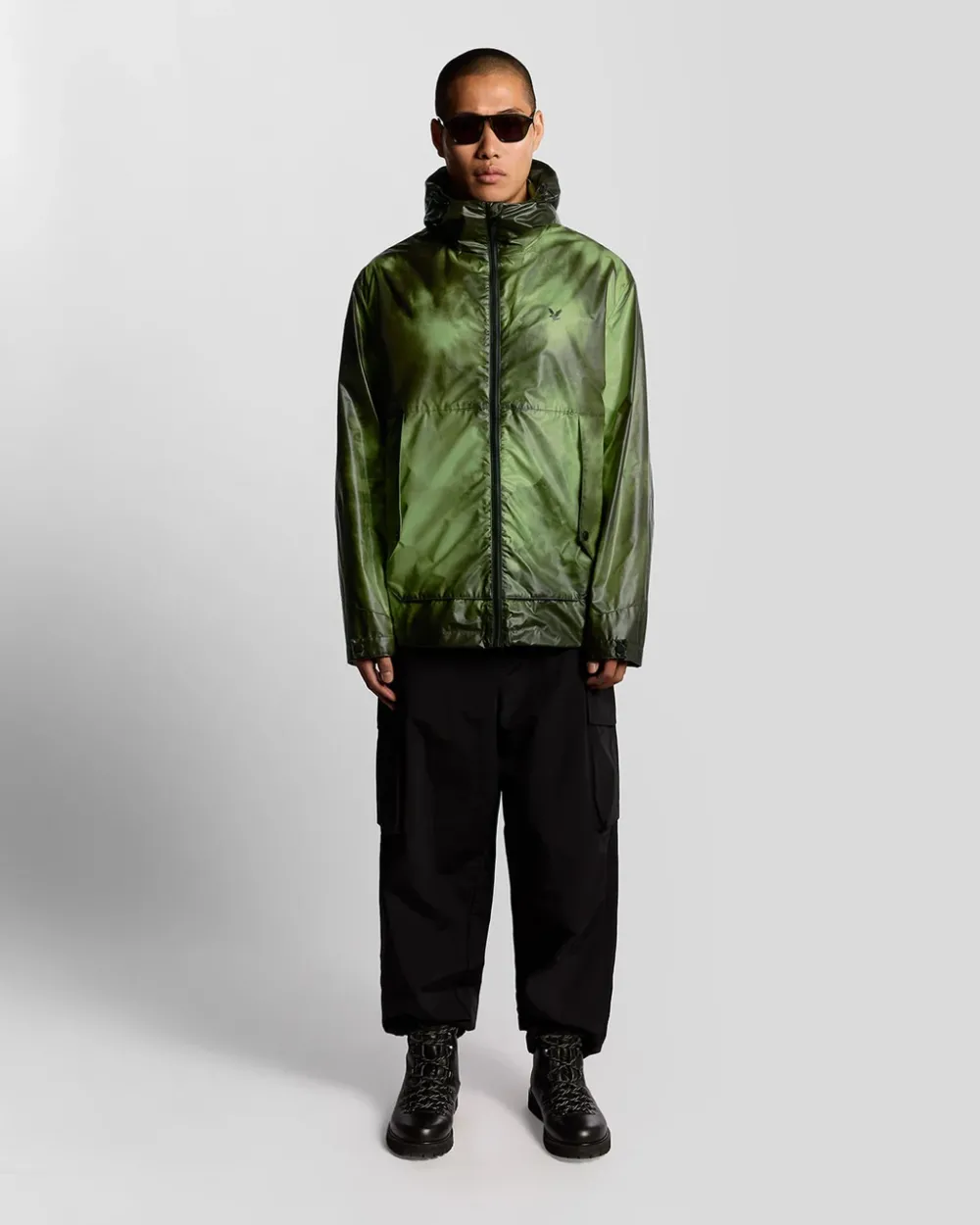 Lyle & Scott Heat Reactive Shell Jacket Dark Sediment - Laser Beam - Afbeelding 3