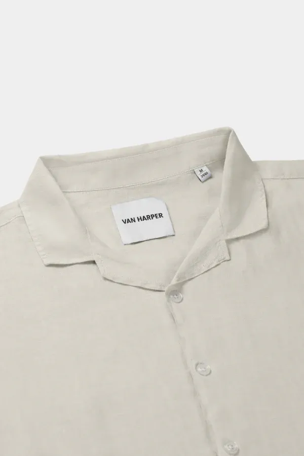 Van Harper Linen - Cotton Resort Slub  Sand - Afbeelding 2
