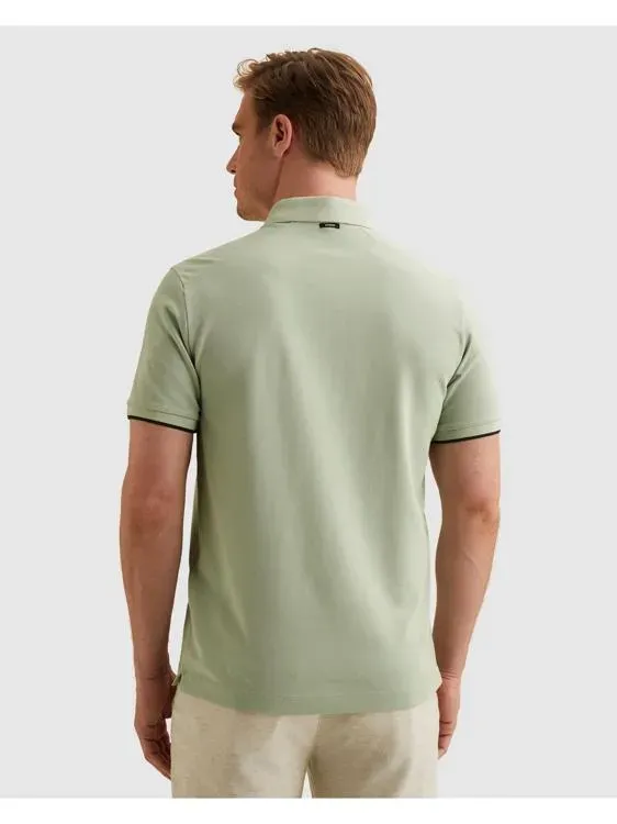 VANGUARD Short Sleeve Polo Pique Blend Aqua Gray - Afbeelding 2
