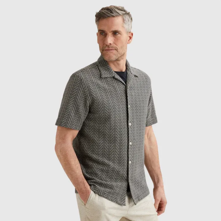 Vanguard Short Sleeve Shirt Yarn dyed Jersey - Afbeelding 3