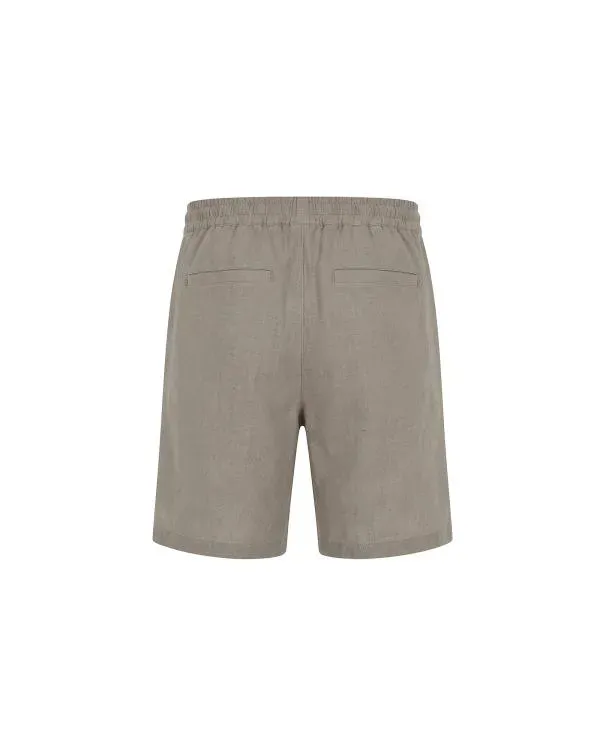 Malelions Men Premium Linen Shorts Beige - Afbeelding 3