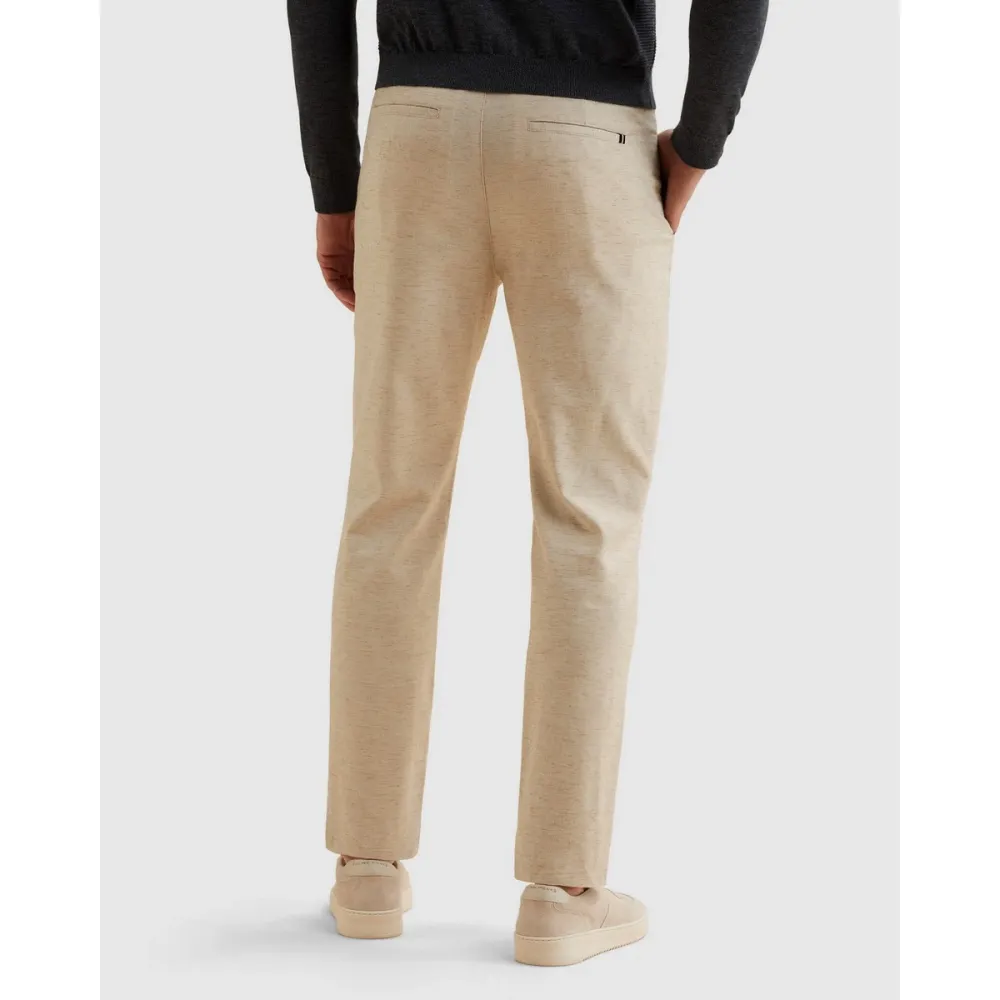 Vanguard V35 Chino Linen Stretch Relaxed Silver Birch Sand - Afbeelding 2