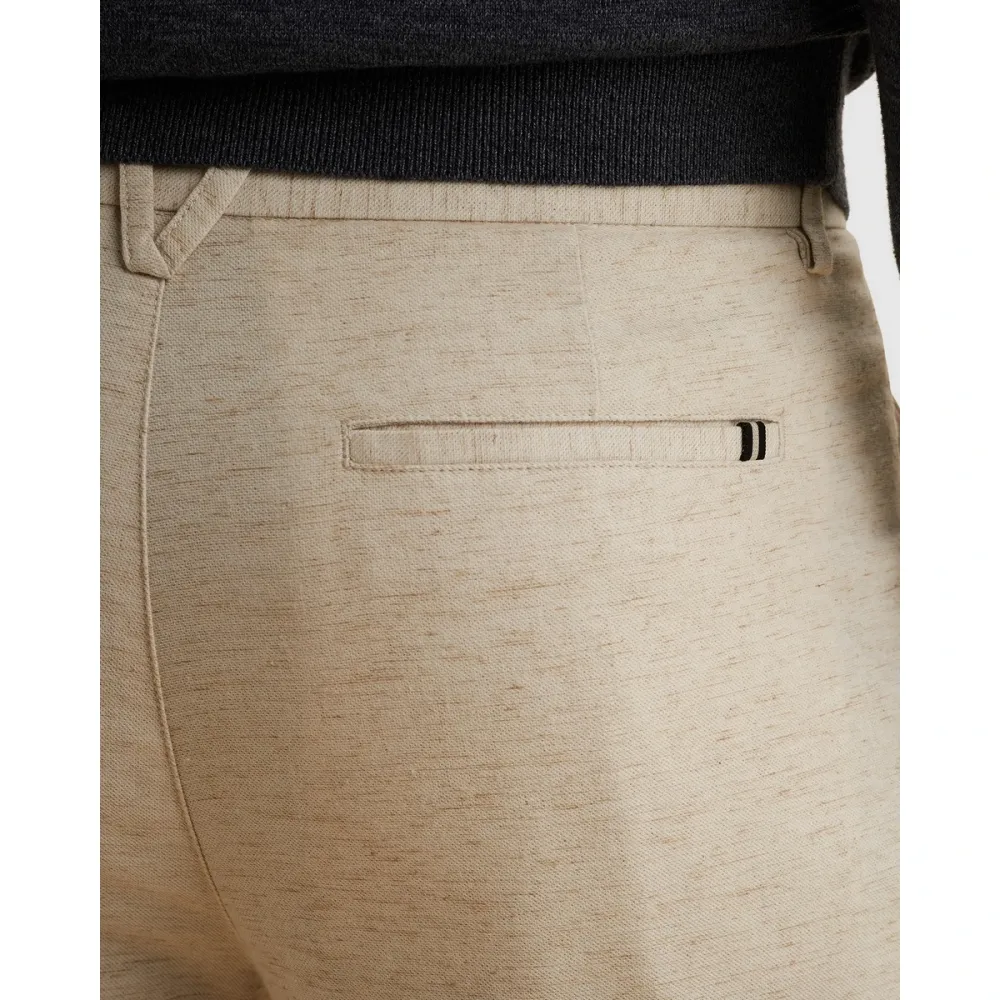 Vanguard V35 Chino Linen Stretch Relaxed Silver Birch Sand - Afbeelding 3