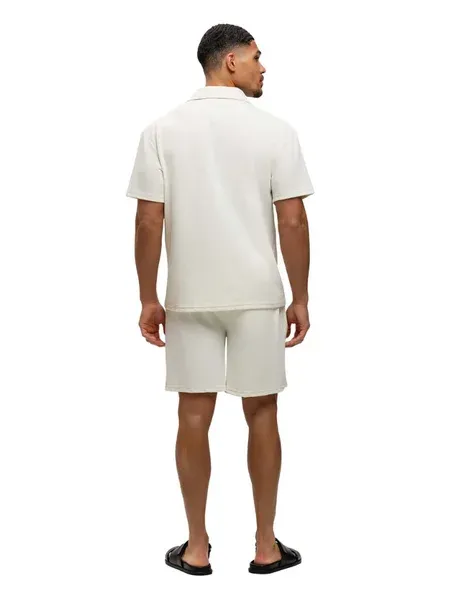 Malelions Men Cloud Texture Shirt Off-White - Afbeelding 3