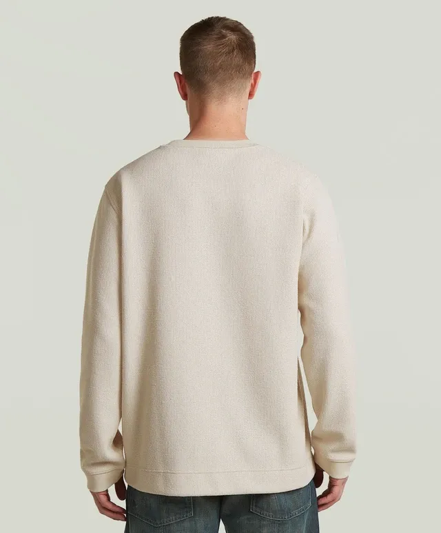 G-Star Tweeter Brushed R L/S Sweater Whitebait - Afbeelding 3