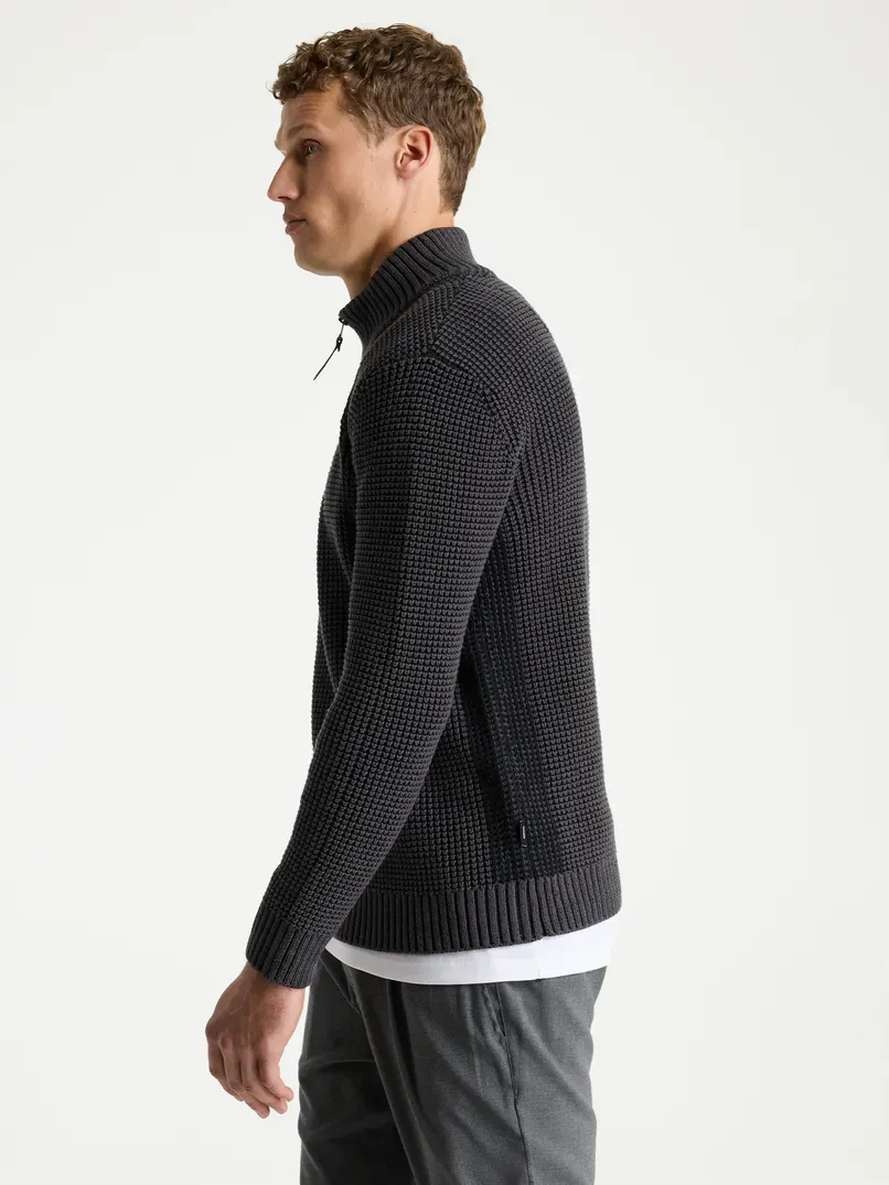 Chasin Oliver Dual Half zip Black Oyster - Afbeelding 3